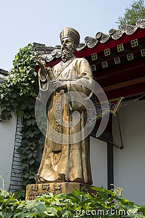 China and Asia, southern Beijing, the Catholic Church of Italy missionary Matteo ricci, Editorial Stock Photo