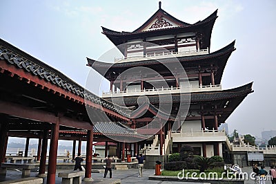 China Changsha City,Chinese Building Editorial Stock Photo