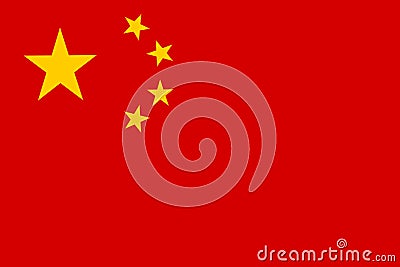 China flag classic Vector Illustration