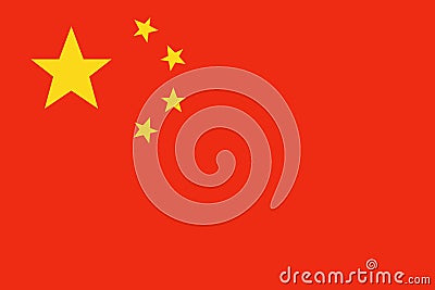 China flag vector Vector Illustration