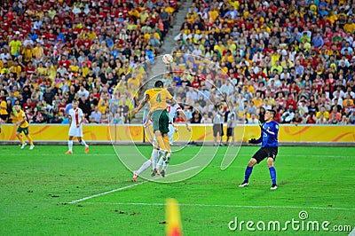 China Football Team Defensive line Editorial Stock Photo