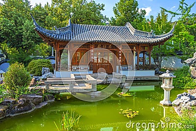 China garden Stuttgart Stock Photo