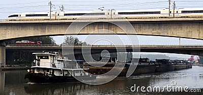 China high-speed railway Editorial Stock Photo