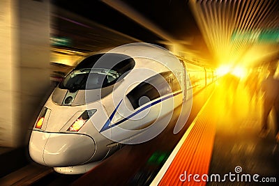 China high speed train Stock Photo