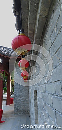 The China-Malaysia Friendship Garden is a Lingnan-styled garden complete with distinctive Chinese elements and character Stock Photo