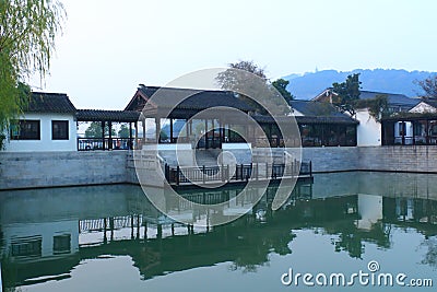 China ,mudu Water Village at autumn Editorial Stock Photo