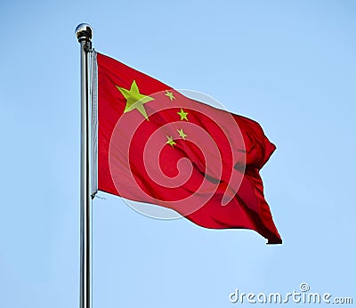 China National Flag Stock Photo