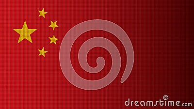 China national flag vector image. Vector Illustration