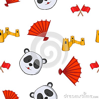 China pattern, cartoon style Vector Illustration