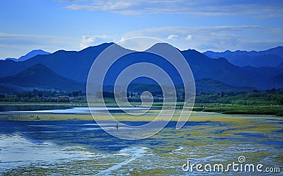 China Qinghai Lake scenery Stock Photo
