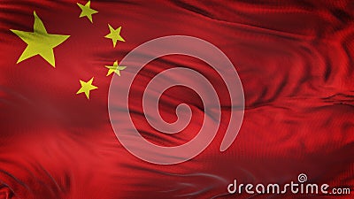CHINA Realistic Waving Flag Background Stock Photo