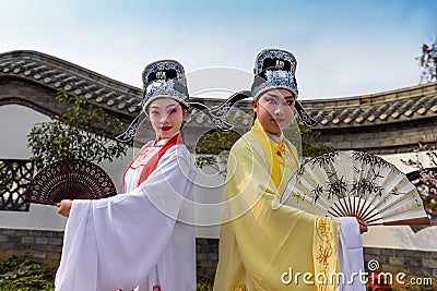 China's famous name Drama: Flirting Scholar. Editorial Stock Photo