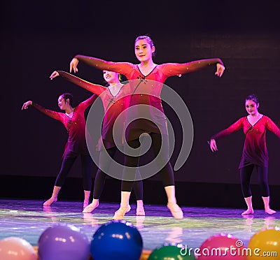 The youth problems-Modern dance Editorial Stock Photo