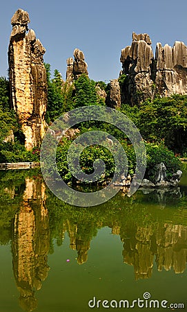 China's Stone Forest Stock Photo