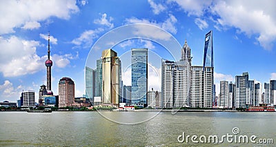 China shanghai panorama Stock Photo