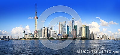 China shanghai panorama Stock Photo