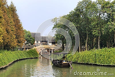 China,Shanghai water village Wuzhen Stock Photo