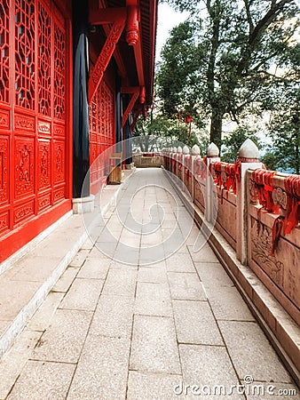 China Sichuan Province Qingcheng Shan holy mountain taoist temple Stock Photo