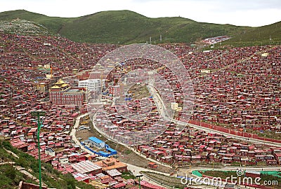 China Sichuan Seda Larong Buddha College Stock Photo