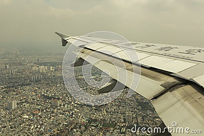 China Southern Airlines landing in Ho Chi Minh Editorial Stock Photo