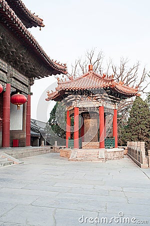 China taishan ancient buildings, daimiao Stock Photo