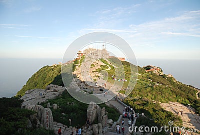 China taishan mountain scenery Stock Photo