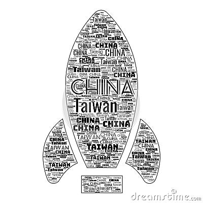 China Taiwan Conflict Header Background Illustration Stock Photo