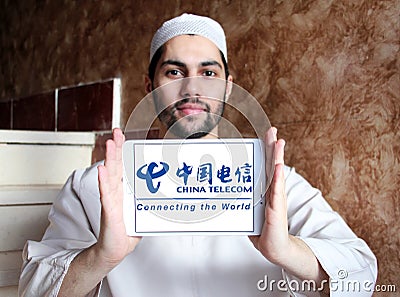 China telecom logo Editorial Stock Photo