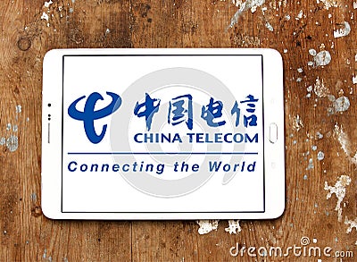 China telecom logo Editorial Stock Photo