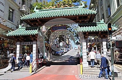 China town San Francisco Editorial Stock Photo