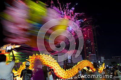 China, traditional festivals, gorgeous and colorful, lantern festival Editorial Stock Photo