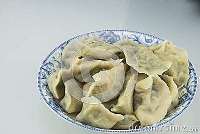 China traditional food -- Boiled dumplings Stock Photo