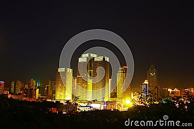 China urumqi at night Stock Photo