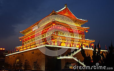 China xian drum tower Editorial Stock Photo