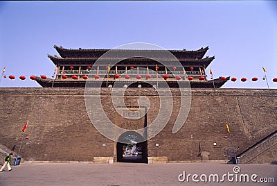 China Xian (Xi'an) City Wall Stock Photo
