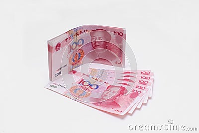 China yuan closeup Stock Photo