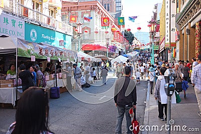 Chinatown Annual Autumn Moon Festival Editorial Stock Photo