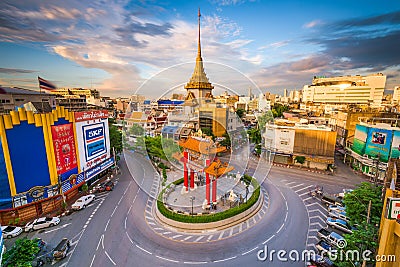 Chinatown in Bangkok Editorial Stock Photo