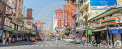 Chinatown in Bangkok, Thailand Editorial Stock Photo