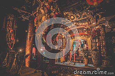 Chinatown design week by night in Bangkok Thailand Stock Photo