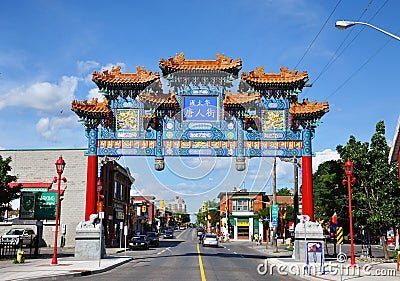 Chinatown in Ottawa, Canada Editorial Stock Photo