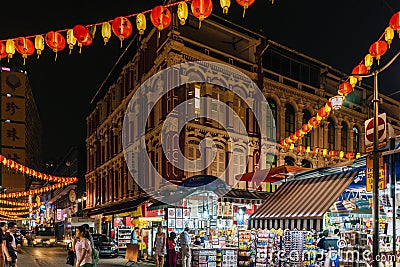 ChinaTown, Singapore, celebrates Mooncake Festival Editorial Stock Photo