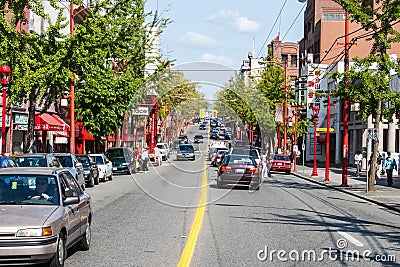 Chinatown in Vancouver, Canada Editorial Stock Photo
