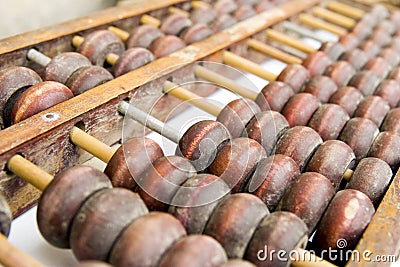 Chinese abacus Stock Photo