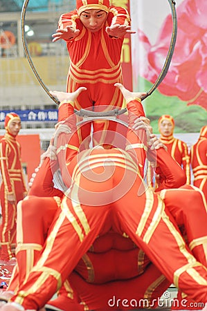 Chinese acrobatics Editorial Stock Photo