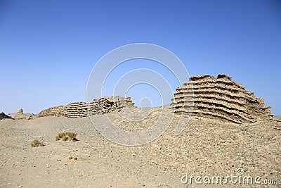 Chinese ancient great wall for Han Dynasty Stock Photo