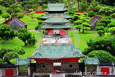 Chinese ancient Luxury House in Splendid Chinese culture theme park Stock Photo