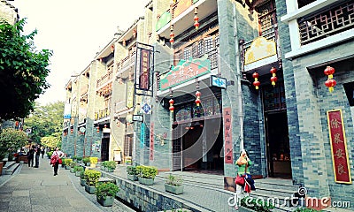 town in China Editorial Stock Photo