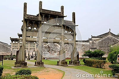 Chinese Ancient Traditional architecture Editorial Stock Photo
