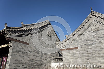 Chinese Antique architectural features Stock Photo